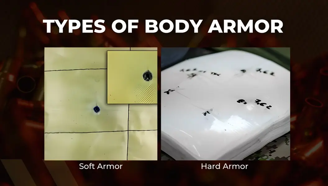 types of body armor soft armor panel vs hard body armor
